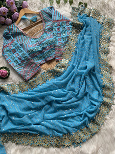 Original Mirror Design Saree