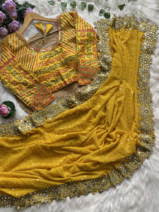 Original Mirror Design Saree