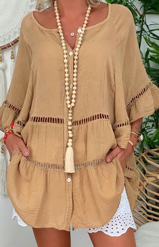 Women's Cutout Plus Size Top Dress