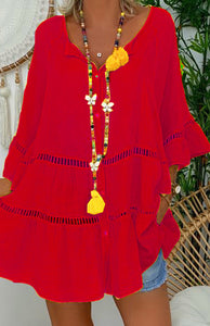 Women's Cutout Plus Size Top Dress
