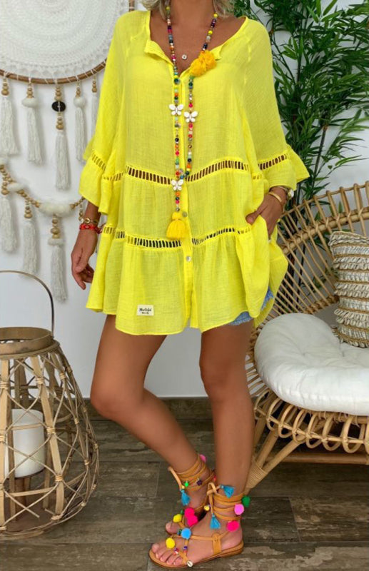 Women's Cutout Plus Size Top Dress